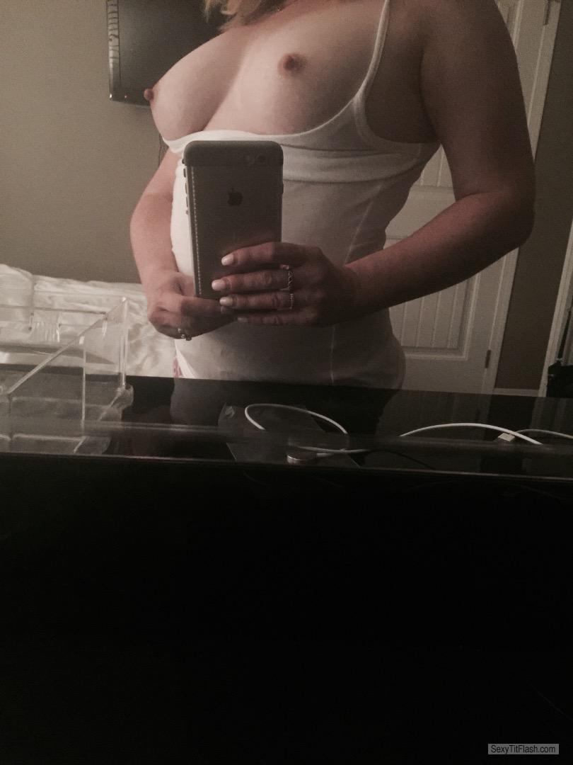 Tit Flash: My Small Tits (Selfie) - Mac from Canada